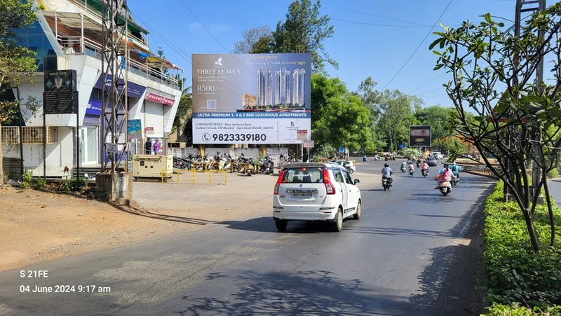 Hoarding billboard on a Nashik road